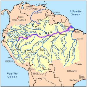 Amazon river map